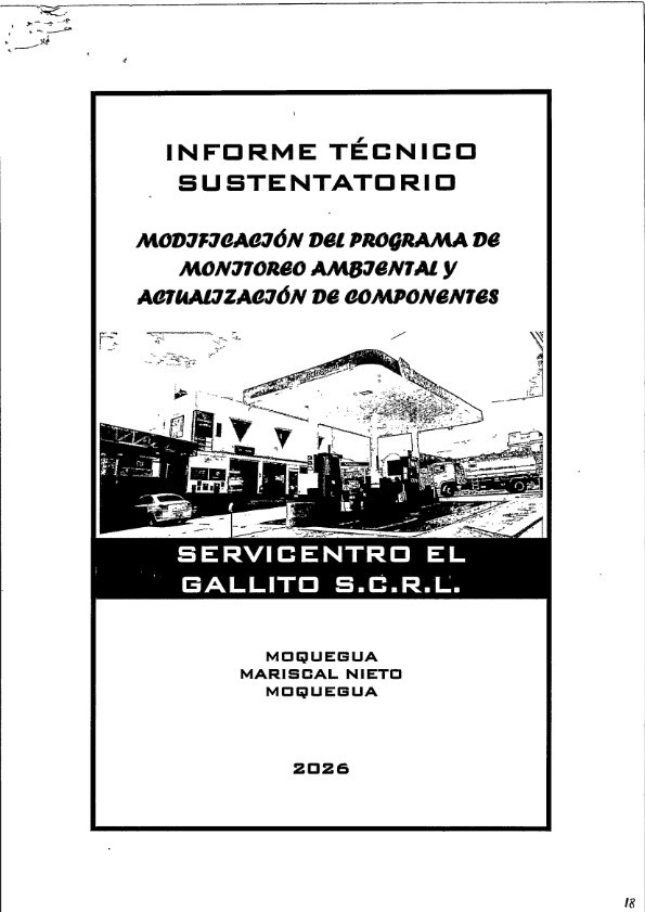 modificacion del programa de monitoreo ambiental y actualización de componentes